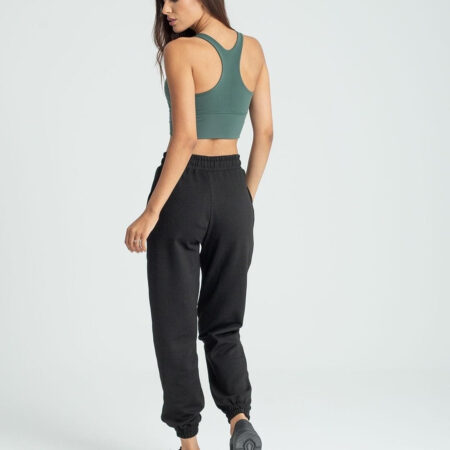 Women’s Black Elastic Waistband Jogger