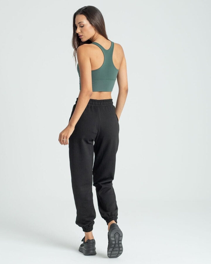 Women’s Black Elastic Waistband Jogger